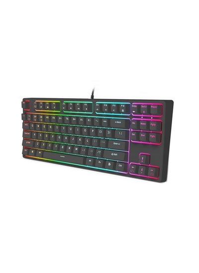 اشتري TRI-MODE RGB 87 KEYS HOT SWAPPABLE MECHANICAL KEYBOARD BLACK (BROWN SWITCH) في الامارات