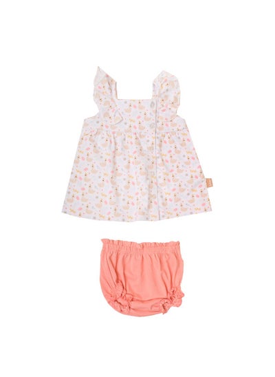 Buy High Quality Cotton Blend and comfy Baby Set " Romper + Printed Panty " in Egypt