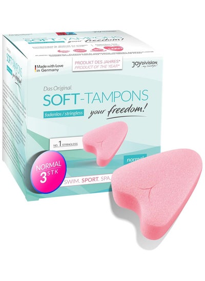 Buy Soft-Tampons Normal I 3 Pieces I Threadless tampons for Sports, Swimming & spa I Menstrual sponges Ultra Soft I Easy Insertion & Removal I Soft Tampon Without Thread in UAE