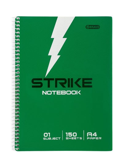 Buy Bravo Strike Notebook - 150 Sheets - A4 Size - Green in Egypt