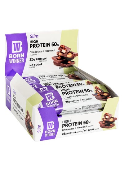 Buy Slim Protein Bar - Chocolate Hazelnuts - (12 pack) in Saudi Arabia