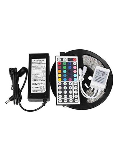 Buy Rgb LED Strip Waterproof 5meter 300 LEDs/roll 24 Keys Ir Remote 12v 6a Power Adapter in Egypt