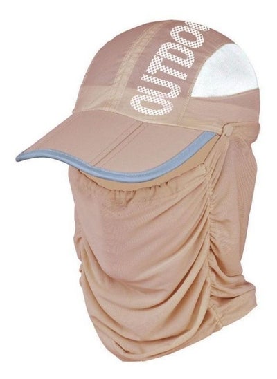 اشتري Outdoor Sun Protection Cap with Face Cover Foldable Anti-UV Summer Fashion Sun Hat For Man Women في الامارات