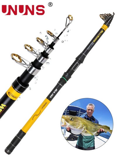 Buy Telescopic Fishing Rod,2.1m Folding Sea Rod,Ultralight Portable Throwing Rods,Long-Range Casting Rod,Fishing Pole For Inshore Saltwater Freshwater Bank Fishing,Fishing Gear For Fishermen Anglers in Saudi Arabia