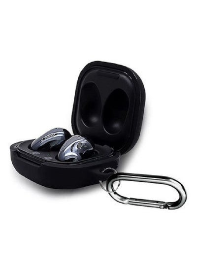 Buy Protective Case With Keychain Carabiner for Samsung Galaxy Buds2/ Buds Pro/ Buds Live Black in UAE