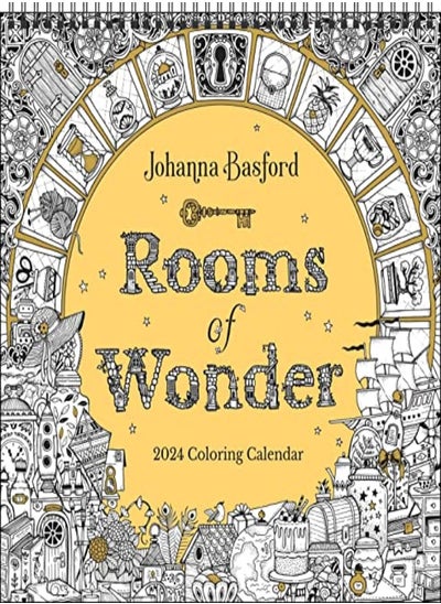 اشتري Johanna Basford 2024 Coloring Wall Calendar: Rooms Of Wonder في الامارات