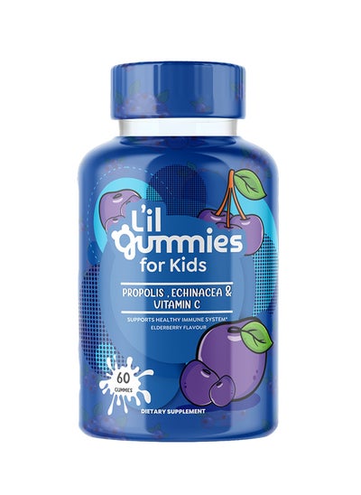 اشتري Propolis, Echinacea With Vitamin C Gummies For Kids- 60 Vegan Gummies, Natural Orange Flavor, Supports Immunity Defense في الامارات