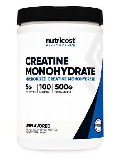 اشتري Creatine Monohydrate Micronized Powder 500G, 5000mg Per Serv (5g) - Micronized Creatine Monohydrate - 100 Servings في السعودية