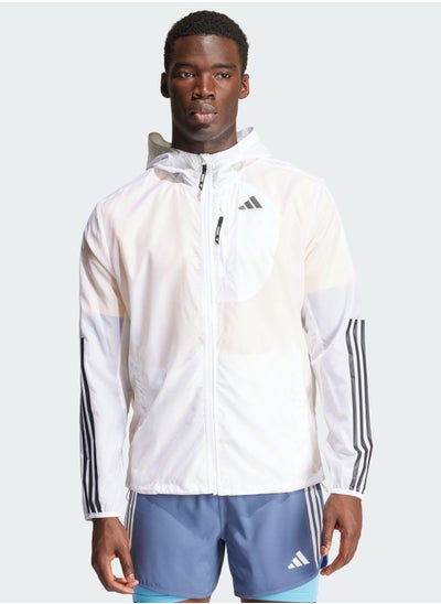 Buy 3 Stripes Own The Run Jacket in UAE