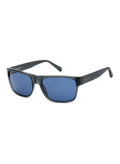 Buy Men's UV Protection Rectangular Sunglasses - Fos 3148/S Grey 58 - Lens Size: 58 Mm in UAE