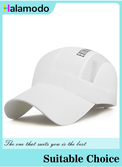 Buy Spring and Summer New Men's Quick-drying Hats Fashionable and Casual Outdoor Baseball Caps Breathable Letter Women's Mesh Hats in UAE