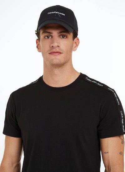 Buy Men's Twill Logo Cap -  organic cotton twill, Black in Saudi Arabia