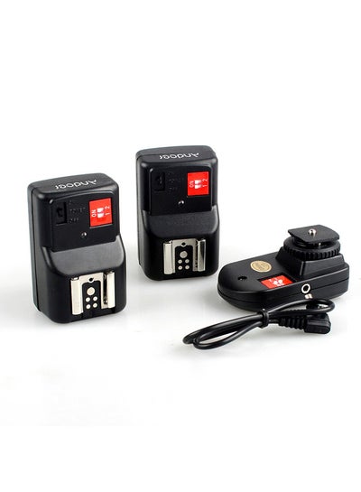 Buy PT-04GY 4 Channels Wireless Remote Speedlite Flash Trigger Universal 1 Transmitter & 2 Receivers for Canon Nikon Pentax Olympus in Saudi Arabia