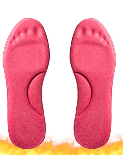 Buy Self-Heating Insoles, Feet Warm Memory Foam Arch Support Insoles Winter Sports Shoes Self-heating Shoe Pads, for Trainers, Sports, Warm Health Gift Women and Men (Pink, 39-40) in UAE