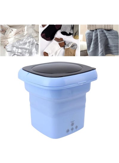 Buy New Mini Portable Folding Automatic Washing Machine Clothes Socks Underwear Cleaning Washing in UAE