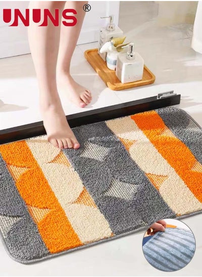 اشتري Bathroom Rugs,Extra Soft And Absorbent Microfiber Bath Rugs,40x60cm,Machine Washable and Dry Bathmat,Non Slip Bath Rugs في الامارات