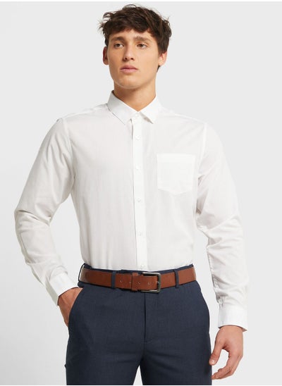 Buy Essential Easy Iron Regular Fit Shirt in UAE