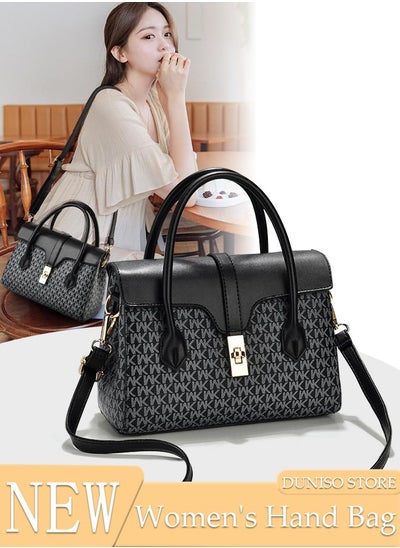 Buy Women's Fashion Handbag Faux Leather Crossbody Bag For Women Large Capacity Tote Bags with Removable Shoulder Strap Top Handle Satchel Fashionable Travel Shoulder Bag For Ladies in UAE