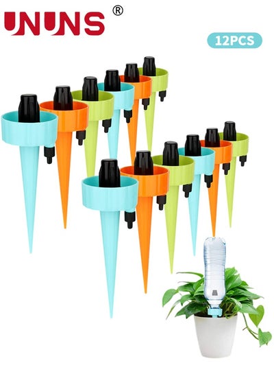 Buy Plant Self Watering Spikes,12PCS Automatic Water Control System With Slow Release Valve,Adjustable Water Volume Drip Irrigation Control System For Home Vacation Plant Watering in UAE