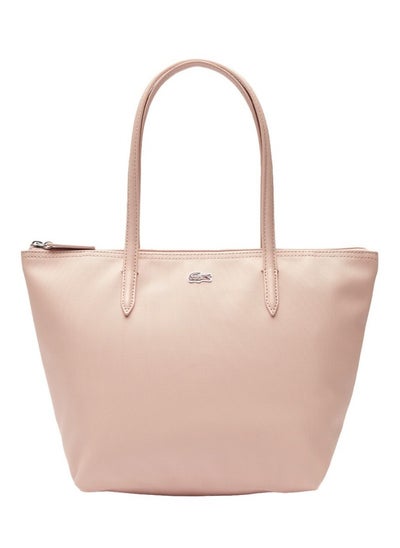 Buy Lacoste Women's L12.12 Concept Fashion Versatile Large Capacity Zipper Handbag Single Shoulder Bag Tote Bag Medium Light Pink in Saudi Arabia