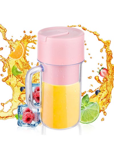 Buy Portable Blender for Shakes and Smoothies 340ml Mini Blender with Handle 6 Blades Waterproof USB Type-C Rechargeable Personal Blender for Home Kitchen Office Travel Outdoor Sports in UAE