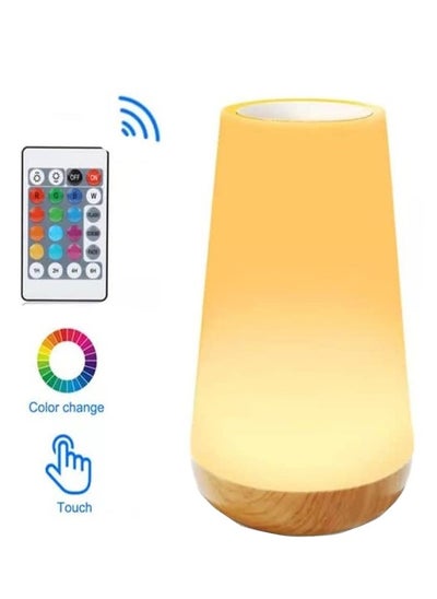 اشتري Bedside Table Magic Light With Color Changing Touch Senor Remote Control USB Rechargeable في الامارات