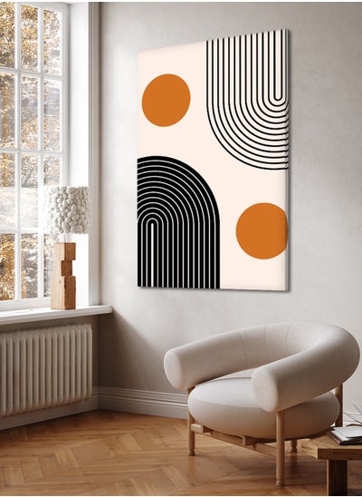 Buy Canvas Wall Art Stretched Over Wooden Frame with Abstract Painting in Saudi Arabia