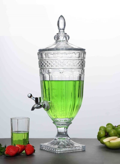 Buy Crystal Glass Beverage Dispenser 3 Ltr Diamond in UAE