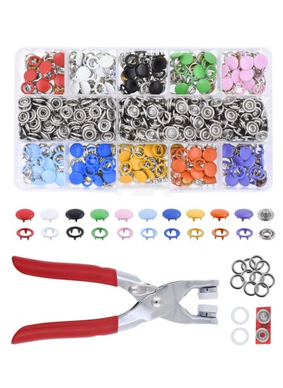 Buy Snaps Buttons with Fastener Pliers Press Tool Kit Snaps for Sewing Snap Fasteners Tool with Snaps Pliers Snaps for DIY CraftingSewing Clothes Romper Bib Crafting in Saudi Arabia