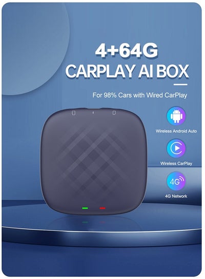 اشتري CarlinKit CarPlay Ai Box Android 13 Wireless Android Auto CarPlay Car USB Adapter For OEM Wired CarPlay Car في السعودية