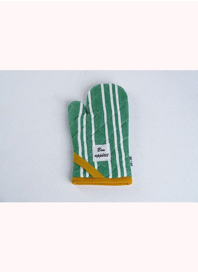 Buy Bon Apetit Mitten Green & Ochre 17x30cm in UAE