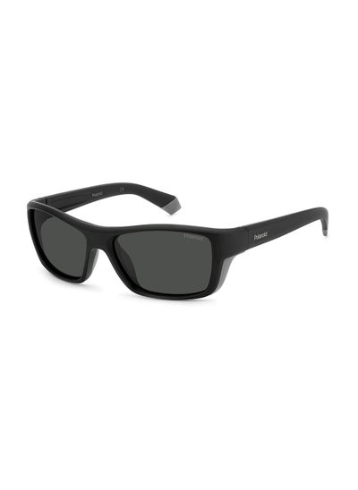 Buy Men's UV Protection Rectangular Sunglasses - Pld 7046/S Blackgrey 57 - Lens Size: 57 Mm in UAE