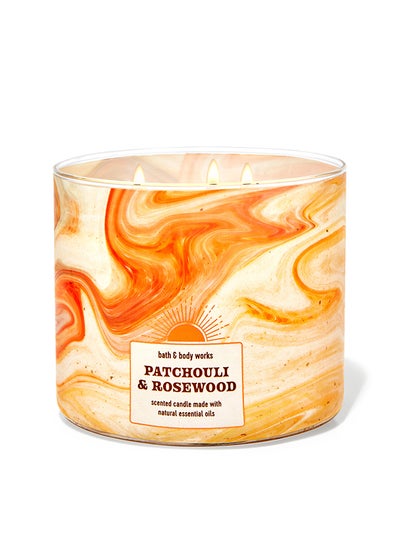 Buy Patchouli And Rosewood 3-Wick Candle in UAE