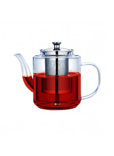 Buy Glass teapot with filter 550ml  DLC-36297 in Saudi Arabia