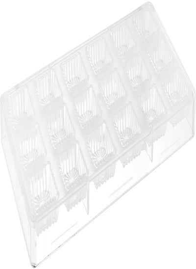 Buy Shunda squared shaped acrylic chocolate mold, clear in Egypt