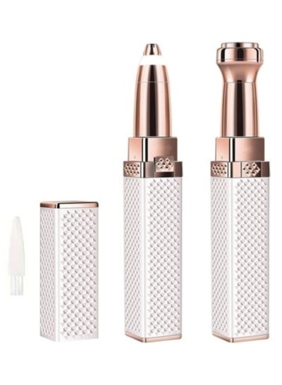 2 in 1 Facial Women Hair Remover Eyebrow Trimmer Rechargeable Painless ...