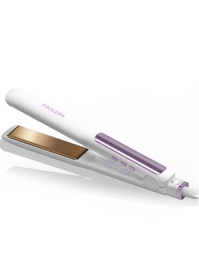 Buy Ionic Hair Straightener Fast Heating Titanium Flat with Negative Ions to Create Sleek Style 3D Floating Wide Plate for both Thick and Thin Hair in UAE