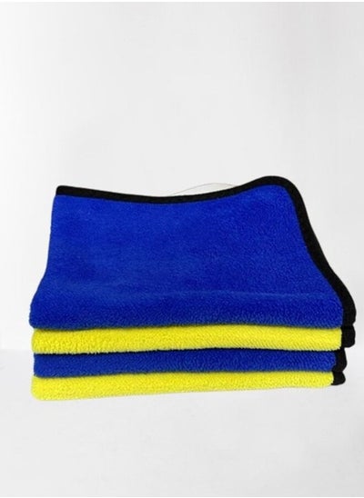 Buy 4pcs Cleaning Wipes Super Absorbent Microfiber Towel in UAE