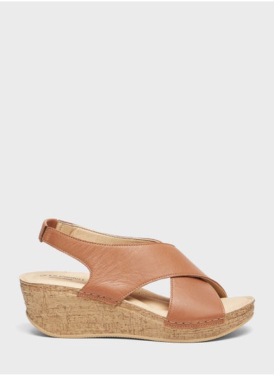 اشتري Multi Strap Wedge Sandals في السعودية