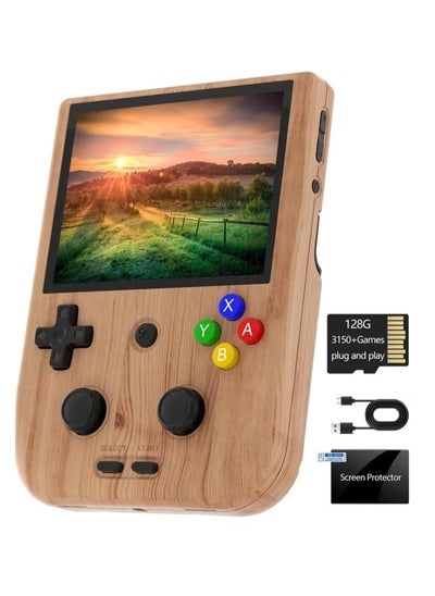 اشتري RG405V Retro Handheld Game Console, Unisoc Tiger T618 Android 12 System 4.0 Inch IPS Touch Screen Support 5G WiFi Bluetooth 5.0 with 128G TF Card 3172 Games 5500mAh Battery في الامارات