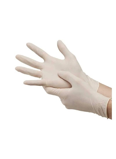 Buy High Quality Disposable Latex Hand Gloves 100PCS in UAE