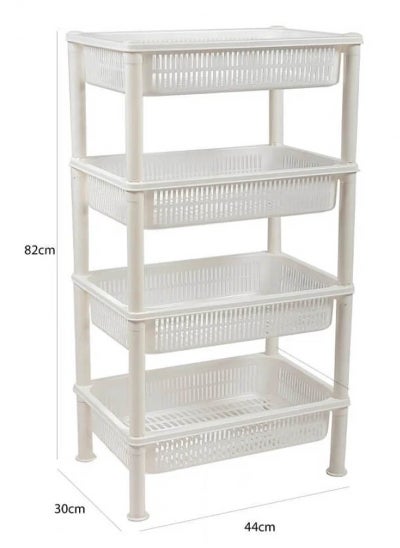 Buy 4 Tier Round Shelves Vegetable Rack in Saudi Arabia