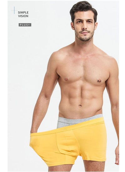 Buy Pack of 2 men's stretch cotton plus-size shorts in Saudi Arabia