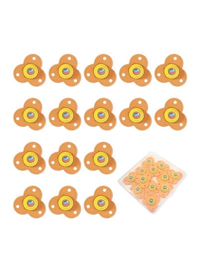 Buy Self Adhesive Mini Caster Wheels, 16Pcs 360° Rotation Universal Wheel, No Noise Small Swivel Casters, Swivel Wheels for Trash Can, Furniture, Storage Box (Orange) in UAE