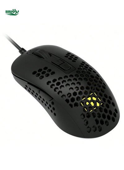 Buy 383 Ultralight Wired Gaming Mouse, Lightweight Honeycomb Shell, 4 RGB Breathing Backlit Mice, 4 Adjustable DPI 2400, USB Optical Computer Mice For Win10/XP/PS4/PS5//Air//Acer in Saudi Arabia