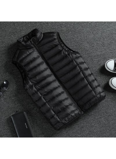 Buy 2023 Mens Lightweight Winter Down Vest Black [cotton coat]] in UAE