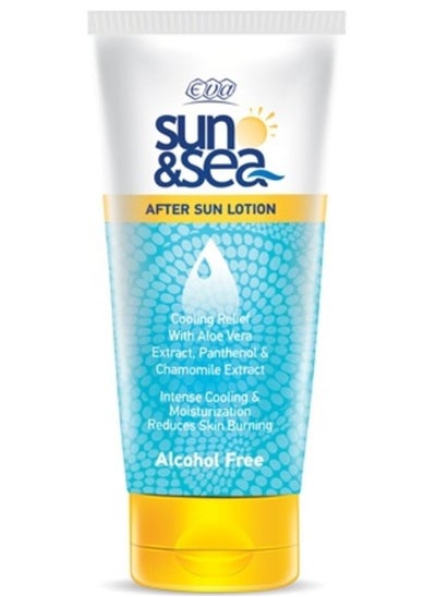 Buy Sun & Sea Lotion 150 ml Cooling Relief with Aloe Vera Extract, Panthenol & Camomile Extract Intense Cooling & Moisterization Reduces Skin Burning in Egypt