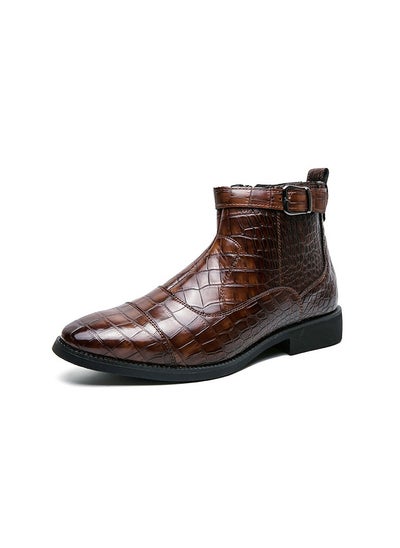 Buy New Men's Casual Leather Boots in UAE