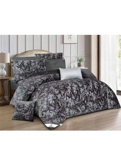 Buy Winter Duvet Set Made Of Fur And Velvet Reversible With Durable And Soft Fabric Heavy Filling 8 Pieces King Size in Saudi Arabia