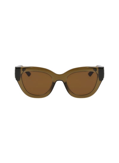 Buy Women's UV Protection Cat Eye Shape  Sunglasses LO744S-319-5221 - Lens Size: 52 - Khaki in UAE